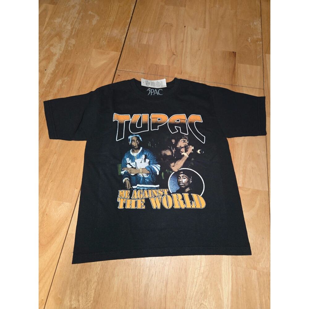 Tupac Shakur Kids Graphic T-Shirt Me Against The World Size 4/5 NWT Rap Tee